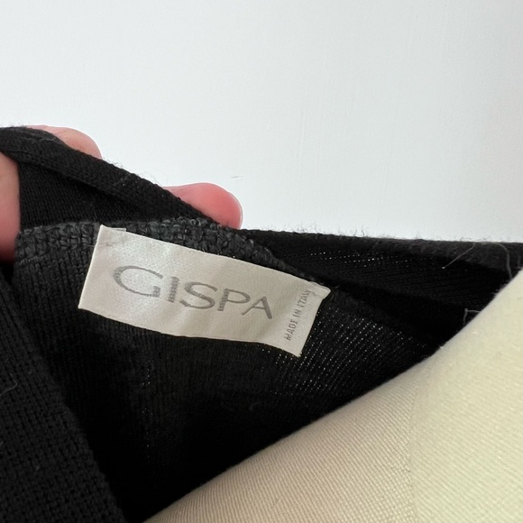 GISPA Italian Wool Oversized Gray & Black Cardigan Textured Knit One Size - Picture 4 of 5